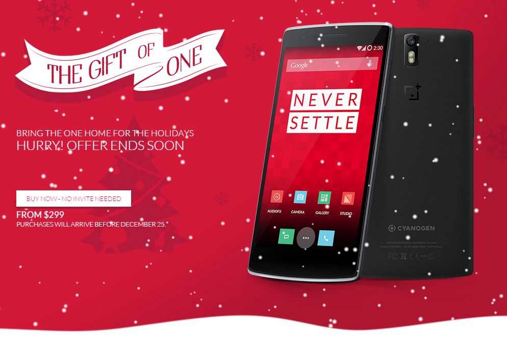 oneplus one holiday